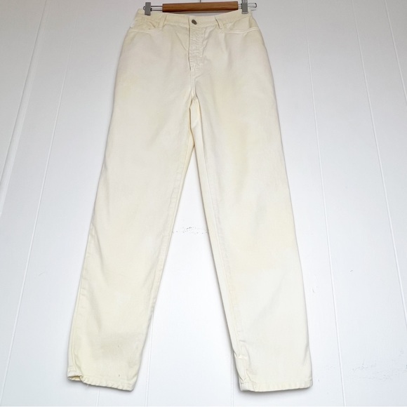 BONGO Denim - Vintage Bongo 90s Pale Yellow Bleached High Waist Mom Jeans Women’s Size 27